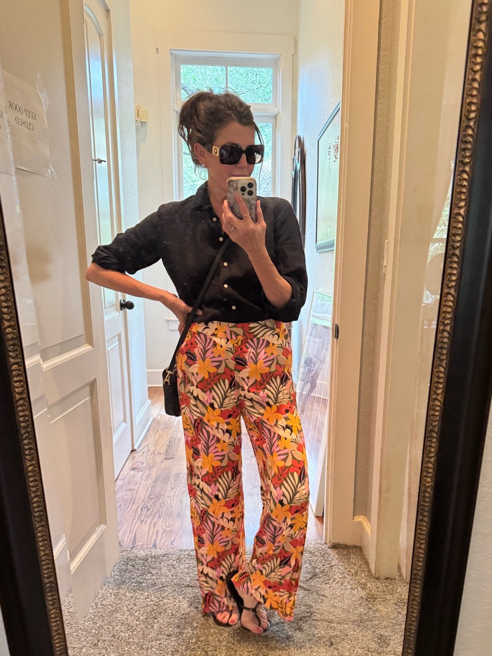 LOFT Tropical Floral Wide Leg Pants | NWT | Vacation Resort Beach Cruise | Size